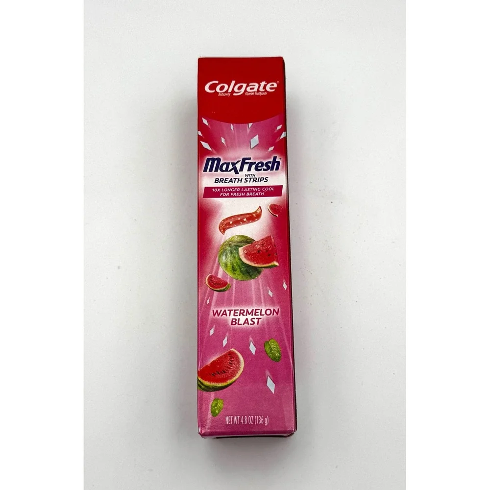 Colgate Max Fresh Fruity Toothpaste 2-Pack Bundle Watermelon + Citrus Fresh